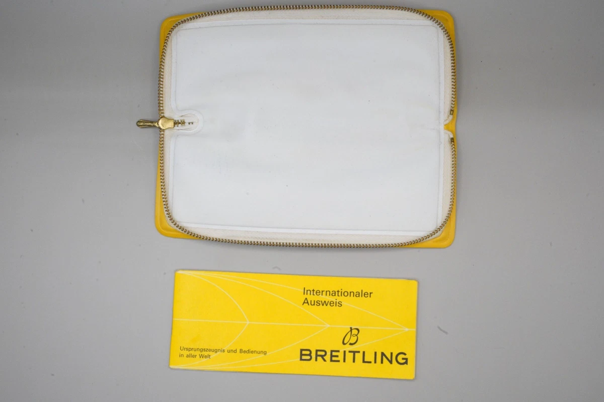 Tarjeta internacional Breitling 2002 blanca en estuche