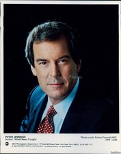 Peter Jennings World News Tonight Anchor Abc Suit Tie Photo 8X10