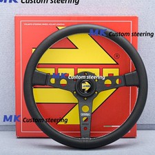 MOMO Prototipo Steering Wheel Heritage Black Genuine Leather 350mm Brand New