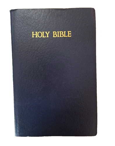 Holy Bible Old and New Testaments KJV 1982 Thomas Nelson Blue Red Letters