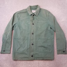 The Stronghold Mens Jacket Large Green Chore Overshirt Utility Worker Barn Sack