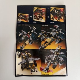 Lego Renegade 6954 Blacktron Space 100% Complete Vintage Set 1987 w Instructions