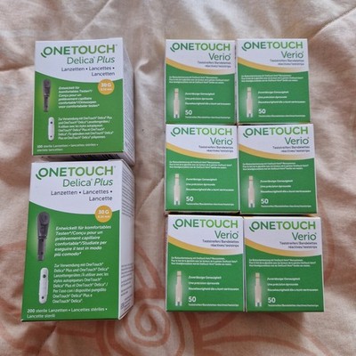 OneTouch Verio Teststreifen 300 Stück & 300 Lanzetten ONETOUCH Delica Plus, top 