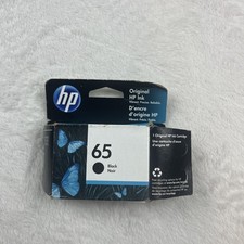 Genuine - HP 65 - N9K02AN - Black Noir Ink Cartridge - Open Box - Exp. Sep 2020