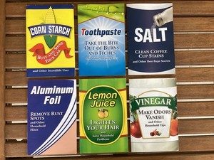 Original Household Hints, Aluminum Foil, Starch, Toothpaste, Salt, Lmn Juice Lot