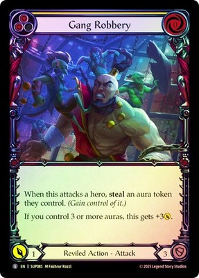 FAB  RAINBOW FOIL  Gang Robbery  - Super Slam Card # 085