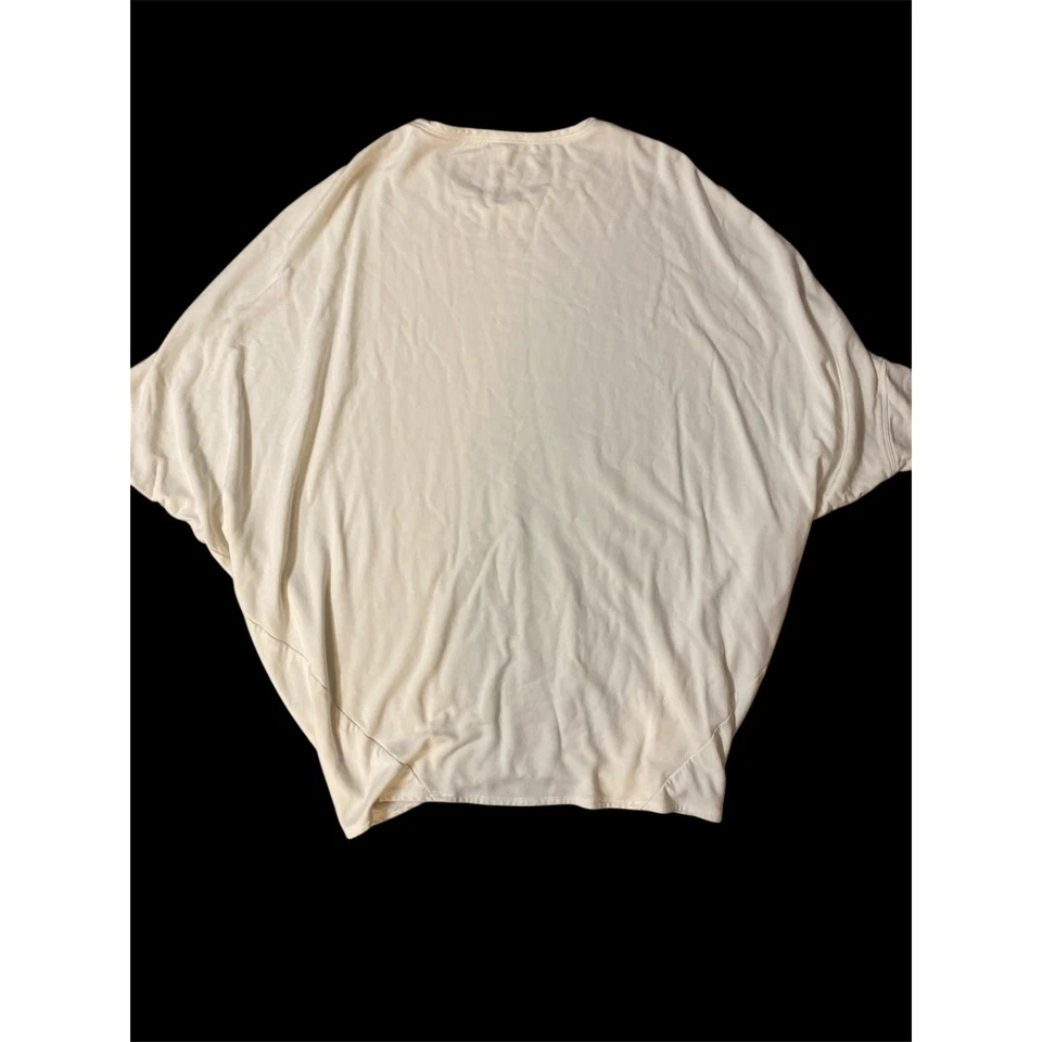 Helmut Lang Long Sleeve Crew Neck Tunic Top Women's Sz Large White - Image 3 of 4