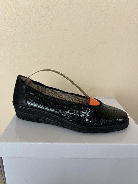Women Gabor Heels Black Leather 38 #7TH1