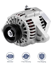 Silver Alternator 334-1175 Fit for 1993-1997 Toyota Corolla Base Sedan 1.6L L4