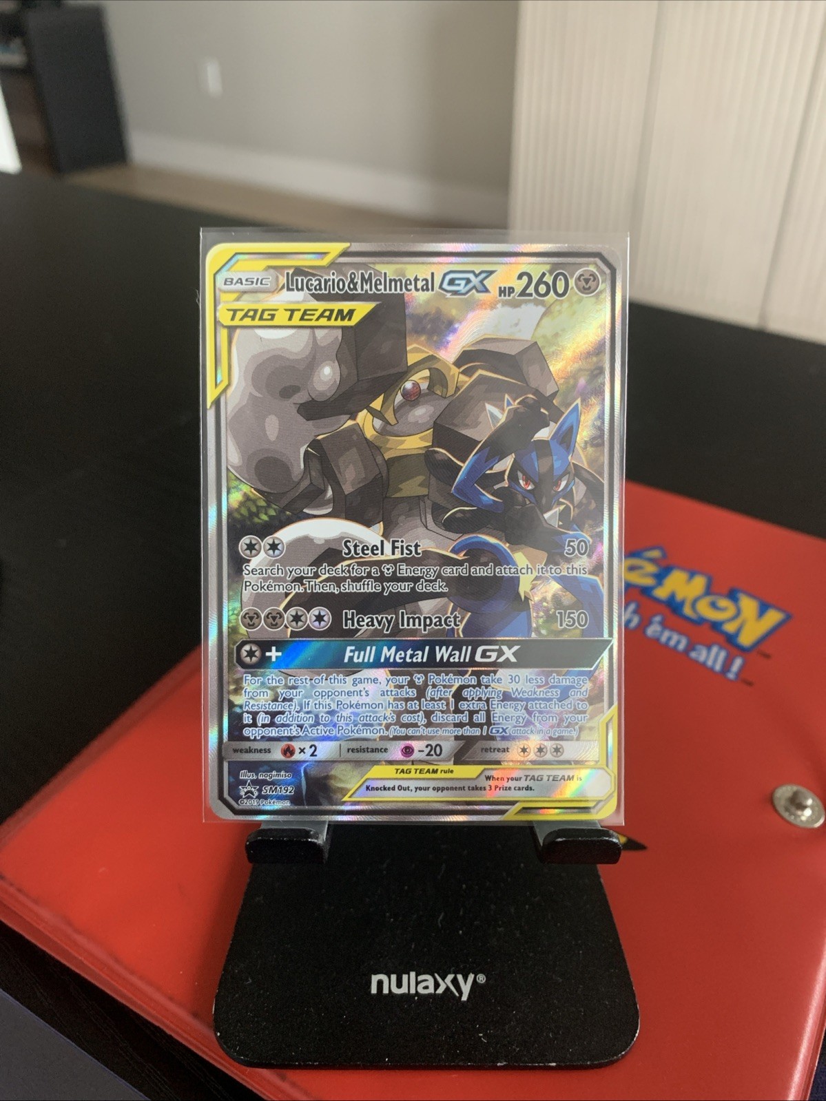 Lucario & Melmetal GX SM192 Sun & Moon Tag Team Pokémon Black Star Promo NM
