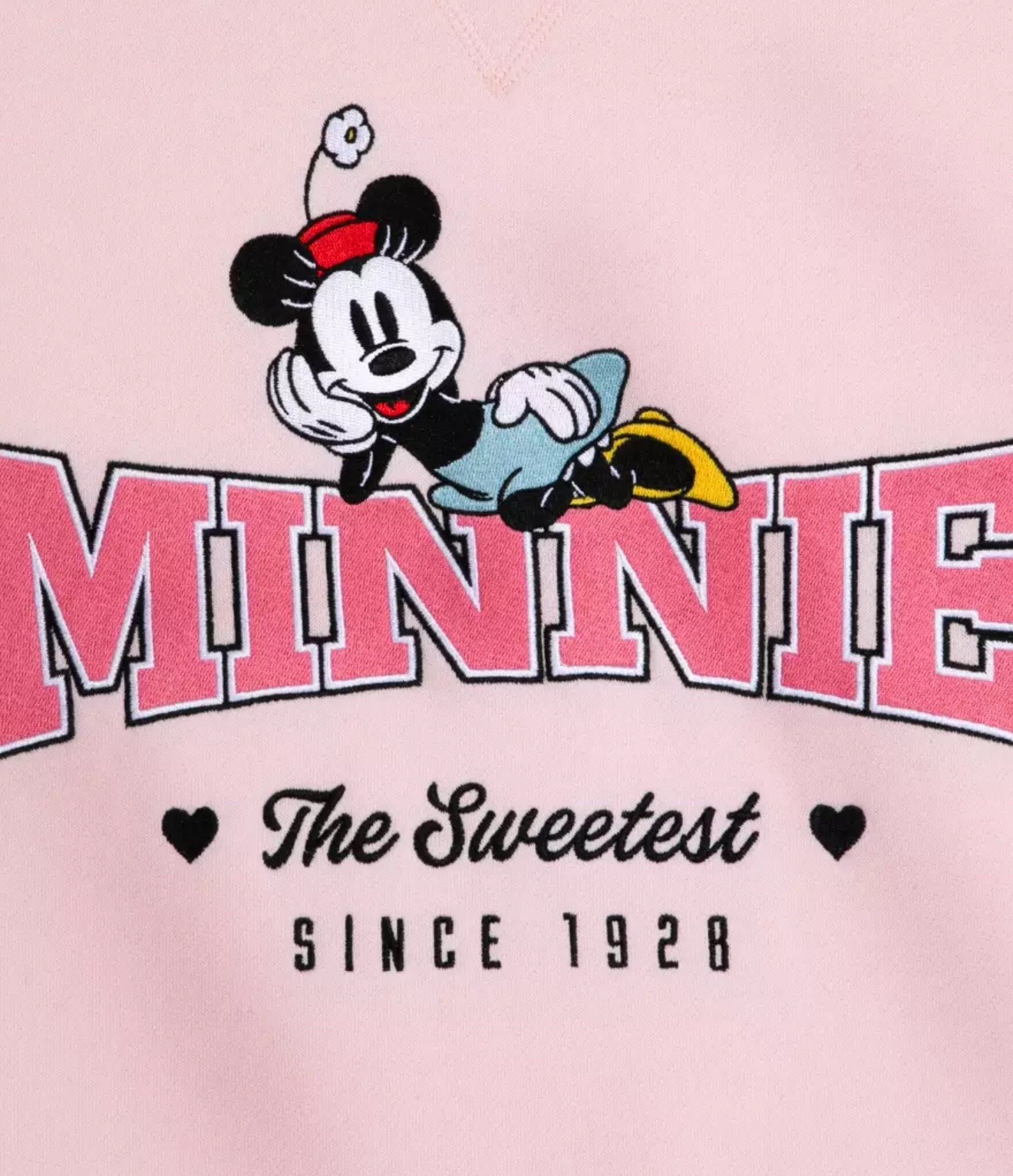 Disney Minnie Mouse Graphic Sweatshirt Pink Large NWT Disney store exclusive image 3
