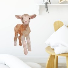 Lovely Lamb Wall Decal Nursery Little Sheep Farm Animal Wall Sticker Removabl...