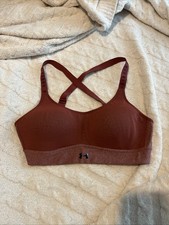 Under Armour Infinity Low Support Sports Bra Rust Orange Womens Medium