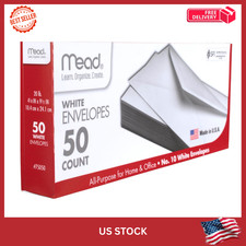  10 Envelopes, 4-1/8" X 9-1/2", White, 50 Pack Free And Fast Shipping