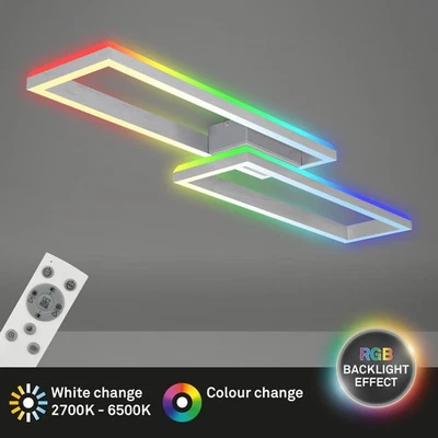 Dimmbare Briloner Frame Backlight Lampe Deckenleuchte 119,5 cm 42W CCT/RGB-LED - Bild 1 von 4