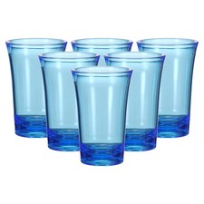 6pcs Shot Glasses 1.2oz Polystyrene for Cocktail, Blue