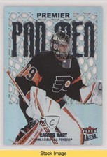 2021-22 Upper Deck Fleer Ultra Premier Pad Men Carter Hart #PM-22 READ u2v