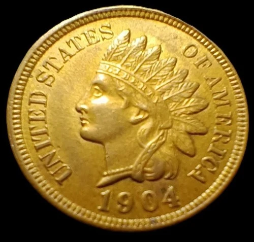 1904 UNCIRCULATED INDIAN CENT! A gorgeous coin with 4 diamonds and full liberty!