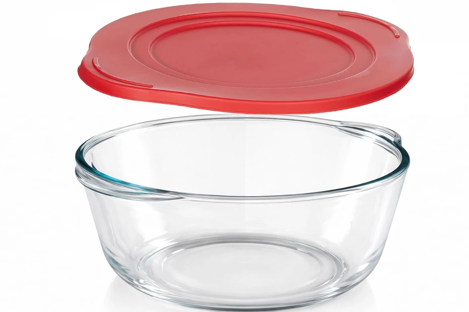 2.2 Quart Round Glass Baking Dish with Lid, Round Casserole Dishes for Oven w...