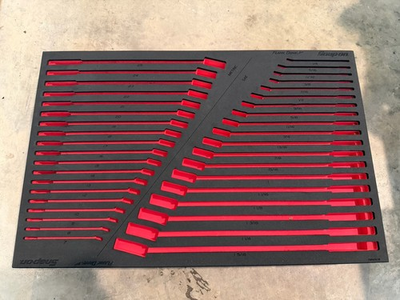 #ad #ad New Snap on Foam Tray Organizer for 38pc Metric SAE Wrench Set SOEXFSET1BR NEW $399.99