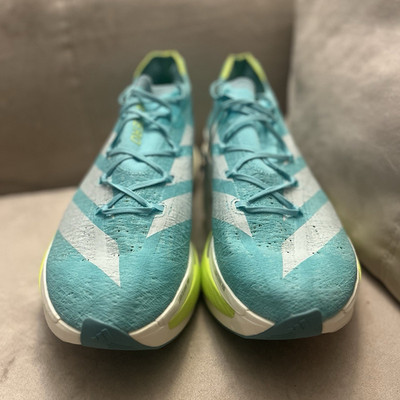 Adidas Adizero Prime X Strung Men's Running Shoes Blue/White Size 15