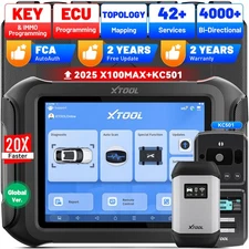 2025 XTOOL X100 MAX KC501 IMMO & Key Programmer Diagnostic OBD2 Scanner AutoAuth