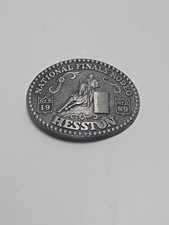 Vintage 1989 Hesston National Finals Rodeo Belt Buckle Special Edition