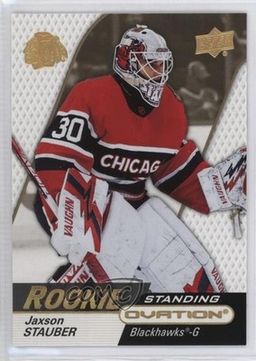 2023 Ovation Rookies Standing Gold Spectrum 98/250 Jaxson Stauber Rookie RC 1on9