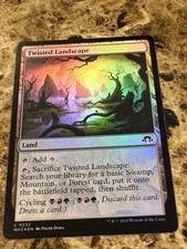 TWISTED LANDSCAPE Magic MTG Modern Horizons 3 Foil