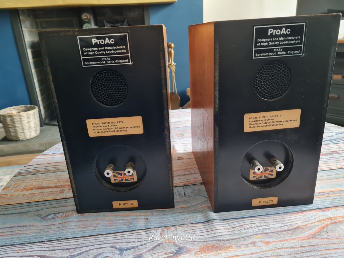 PROAC SUPER TABLETTE SPEAKERS RARE WALNUT FULLY UPGRADED NEW