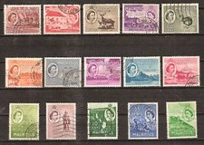 MAURITIUS # 251-65 Used QUEEN ELIZABETH II Definitives
