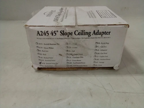 MinkaAire A245-BNW Sloped Ceiling Adapter - Brushed Nickel Wet - Picture 6 of 6