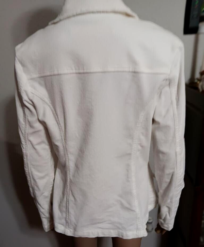 Z. Cavaricci Vintage Ivory Corduroy Blazer Size XS - Picture 2 of 3