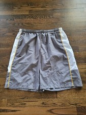 Nike Men's Vintage 90's Gray Tag Size XXL Mesh Lined Swim Trunks - Excellent -