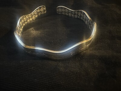 S999 Silber Wellen Armreif Armband 20 gr