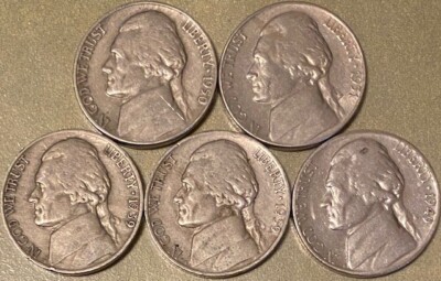 1939-D 1939-S 1949-S 1950-P 1951-S KEY JEFFERSON NICKELS FAST SECURE SHIPPING!