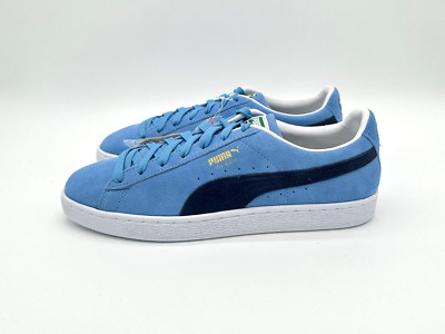 Puma Suede Classic XXI Men's Size 9 Ice Blue White Casual Shoes 37491542