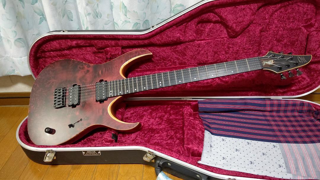 ギター MAYONES Duvell Elite 6 Mayones Duvell Elite 6 Transparent Jeans Black Horizon Matte
