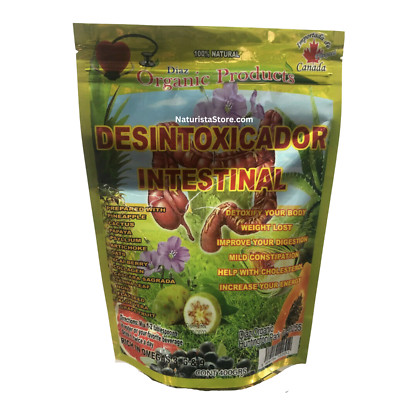 NEW SEALED DESINTOXICADOR INTESTINAL Diaz ORGANIC PRODUCTS 14 oz