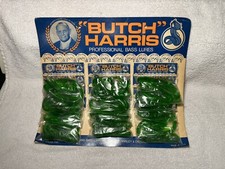 Vintage NOS Butch Harris Fishing Worm Lures