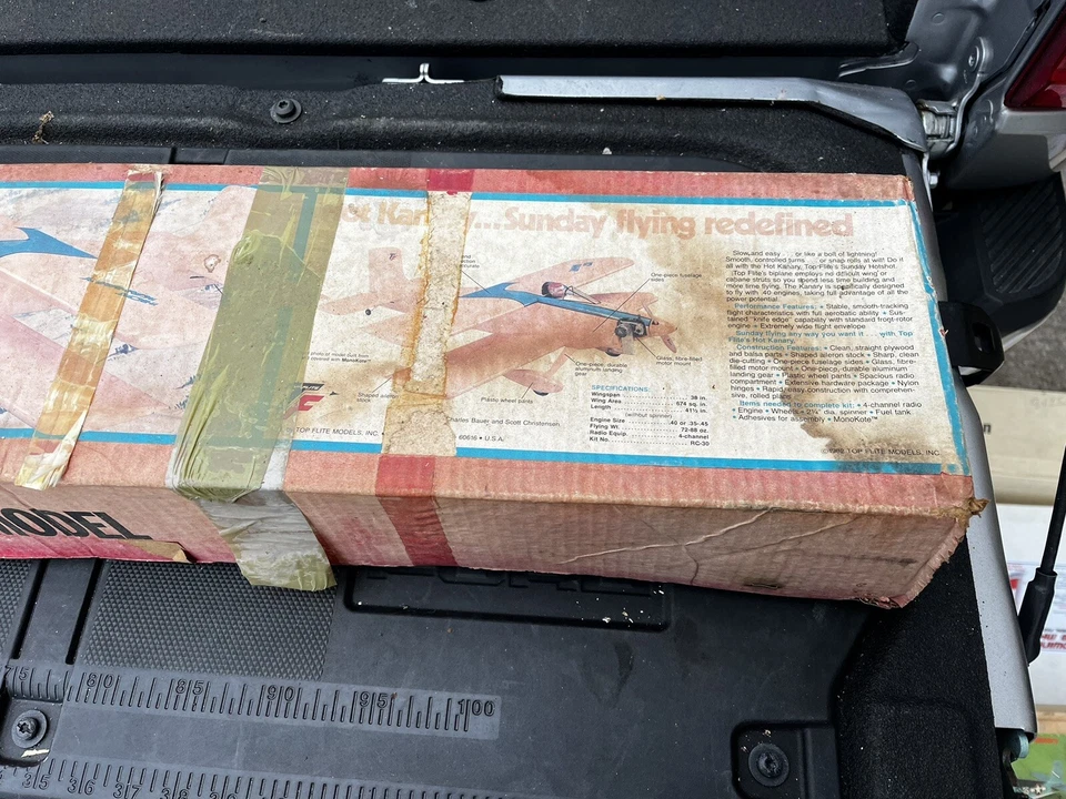 Hot Kanary The RC Sunday Hotshot NITB Top Flite Rare RC Plane Balsa - Image 4 of 4