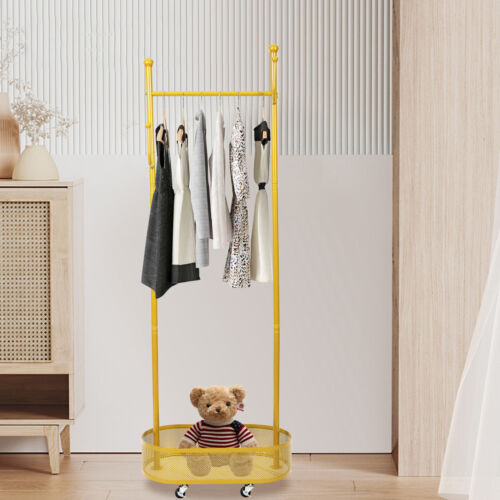 23,6 * 12,6 Zoll Garderobe mit 4 Haken und Korb geeignet für Wohnzimmer und Veranda