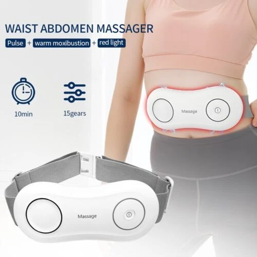 Electric Abdomen Heating Vibration Waist Massager Relief Period Pain Machine - Picture 2 of 20