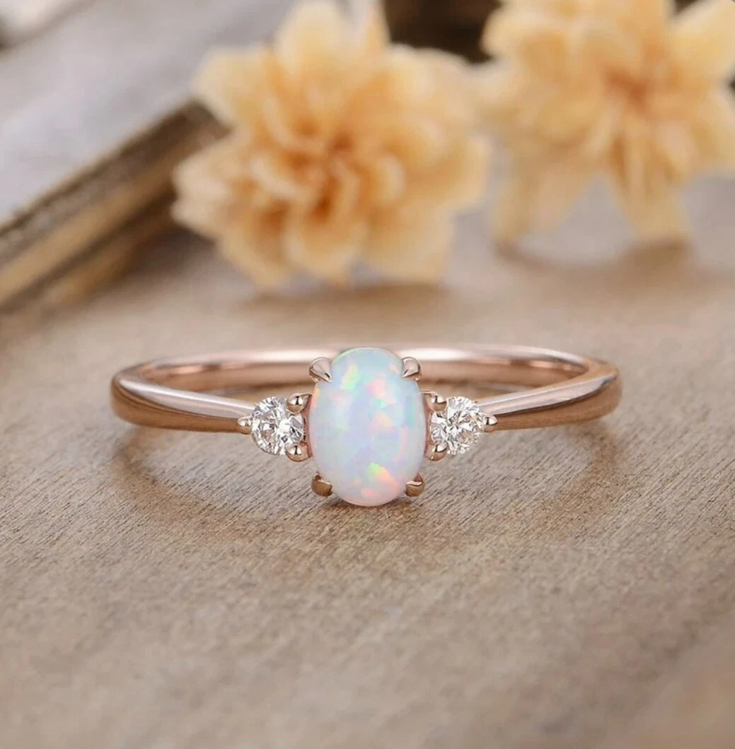 Opal in gold sale ring