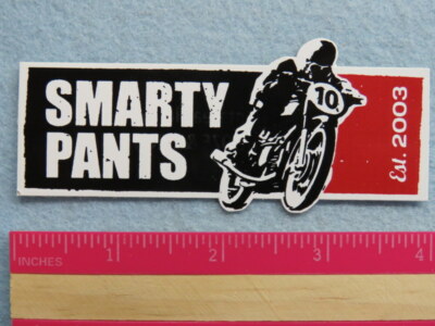 Bier Aufkleber ~ Smarty Pants Garage Restaurant ~ Burien, Washington ~ Motorrad