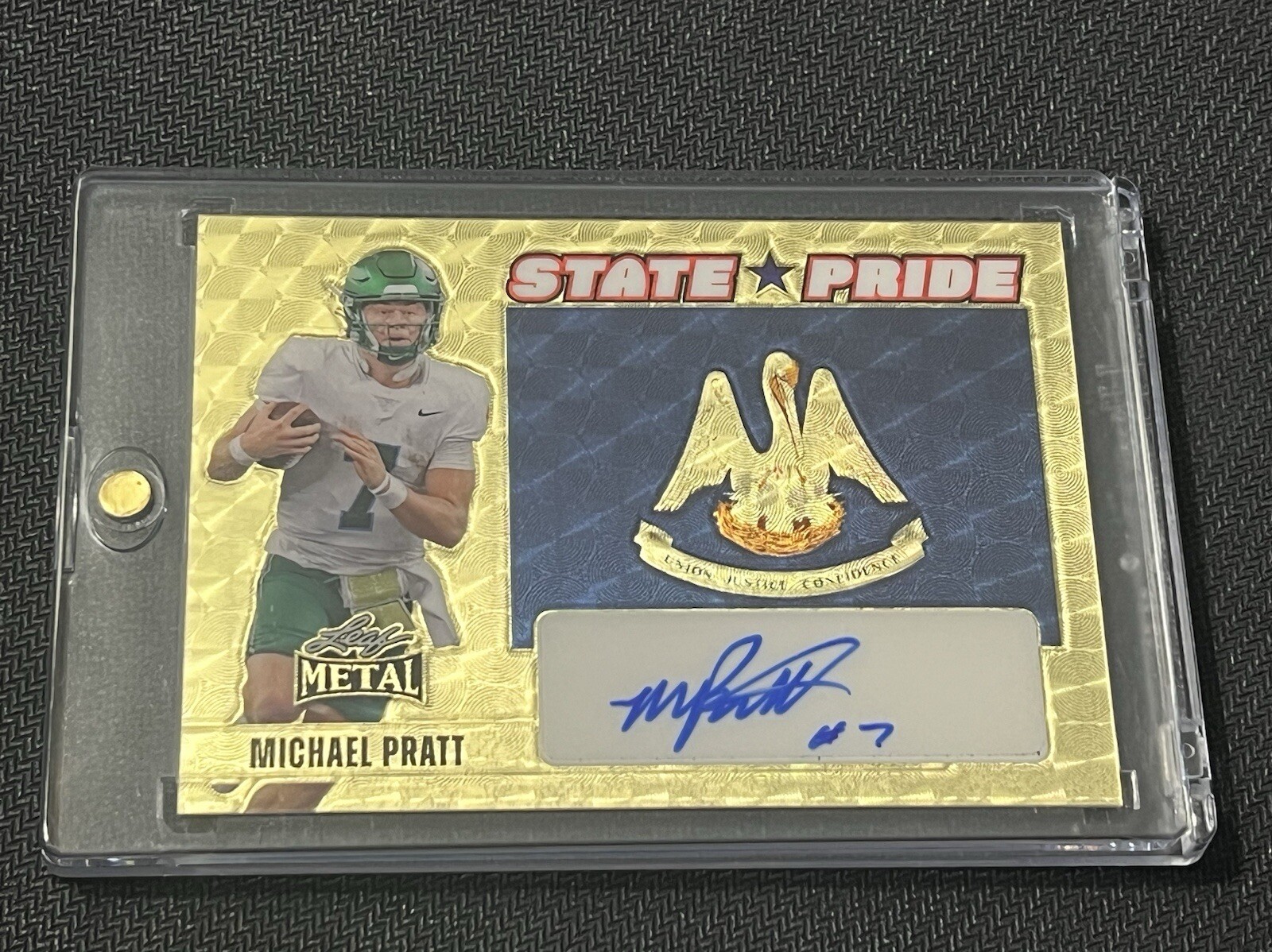 2024 leaf metal state pride auto michael pratt gold 1/1