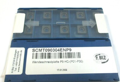 10 BILZ Wendeplatten  SCMT 090304ENP9 P9 HC P01-P30 Neu H40069