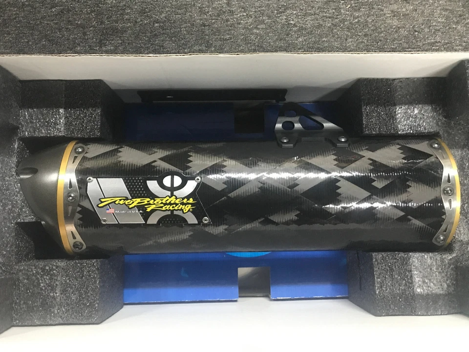 TWO BROTHERS CARBON FIBRE Slip On Exhaust Fit HONDA CRF250R 2006 2007 2008 2009 - Image 2 of 4