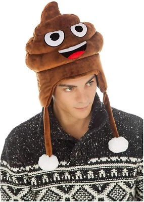 CHAKS Emoji Shithat Mütze Partymütze Apreski Kackhaufen Kackhut