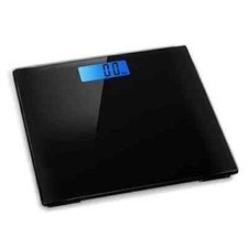 Digital Bathroom Scale Black Bath Scales body 180KG Max weight LED Display